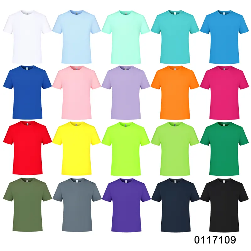 oemtshirts.com high quality ready made 100%polyester 180gsm round neck shortsleeve regular fit mesh blank t-shirt wholesale