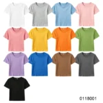 oemtshirts.com high quality ready made 100%polyester 180gsm round neck shortsleeve regular fit blank crop t-shirt wholesale
