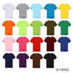oemtshirts.com high quality ready made poly/cotton 150gsm round neck shortsleeve regular fit blank t-shirt wholesale