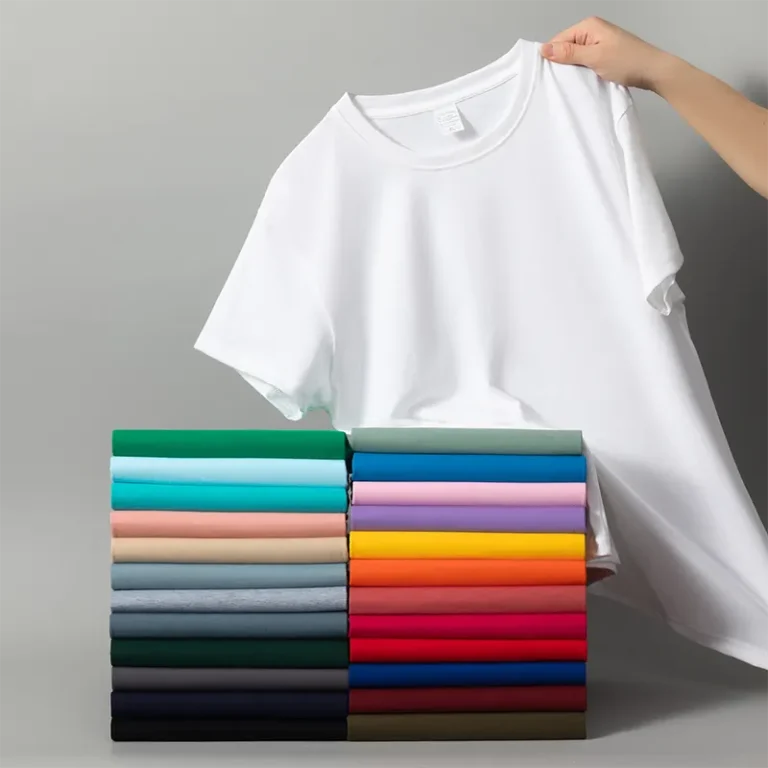 oemtshirts.com high quality ready made poly/cotton 180gsm round neck shortsleeve regular fit blank t-shirt wholesale