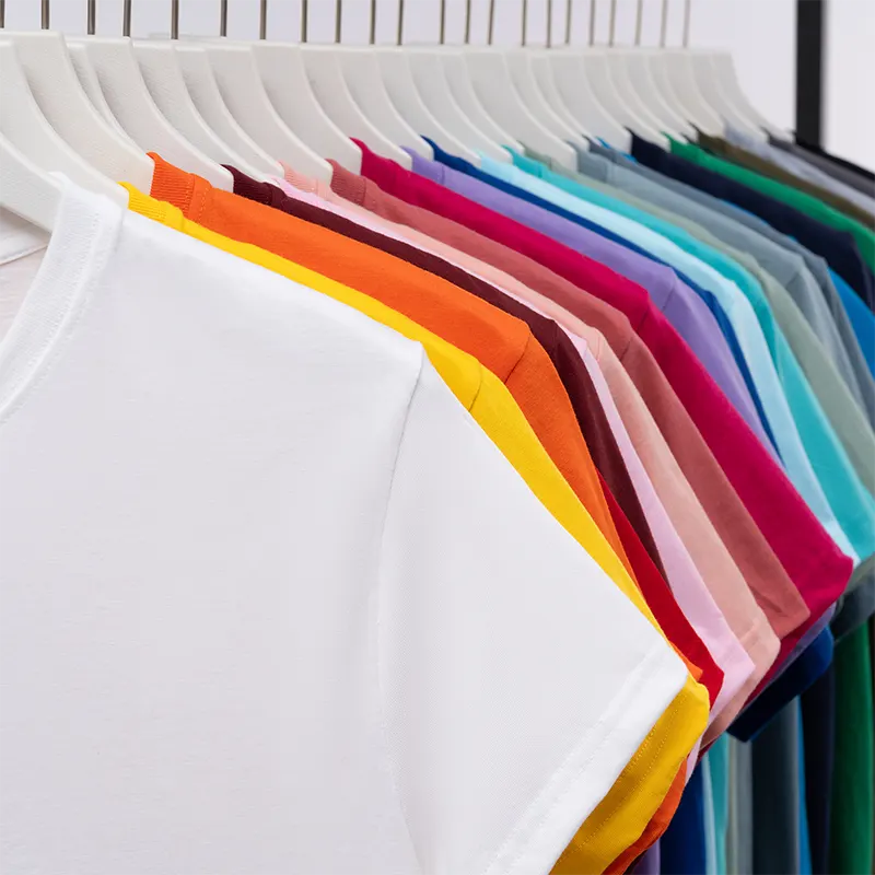 oemtshirts.com high quality ready made poly/cotton 180gsm round neck shortsleeve regular fit blank t-shirt wholesale