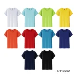 oemtshirts.com high quality ready made 100%polyester 180gsm round neck shortsleeve regular fit blank t-shirt wholesale