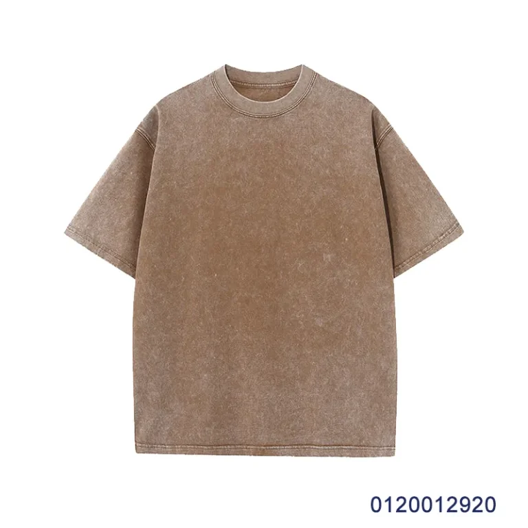 oemtshirts.com high quality ready made 100% Cotton 230gsm round neck shortsleeve oversized style washed blank t-shirt wholesale