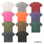 oemtshirts.com high quality ready made 100%cotton 300gsm round neck shortsleeve oversized style washed blank t-shirt wholesale