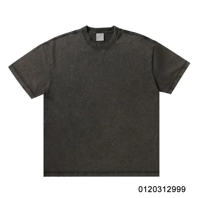 oemtshirts.com high quality ready made 100% Cotton 300gsm round neck shortsleeve oversized style washed blank t-shirt wholesale