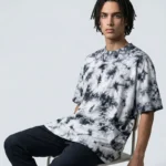 oemtshirts.com high quality ready made 100%cotton 230gsm round neck shortsleeve oversized style tie-dye t-shirt wholesale