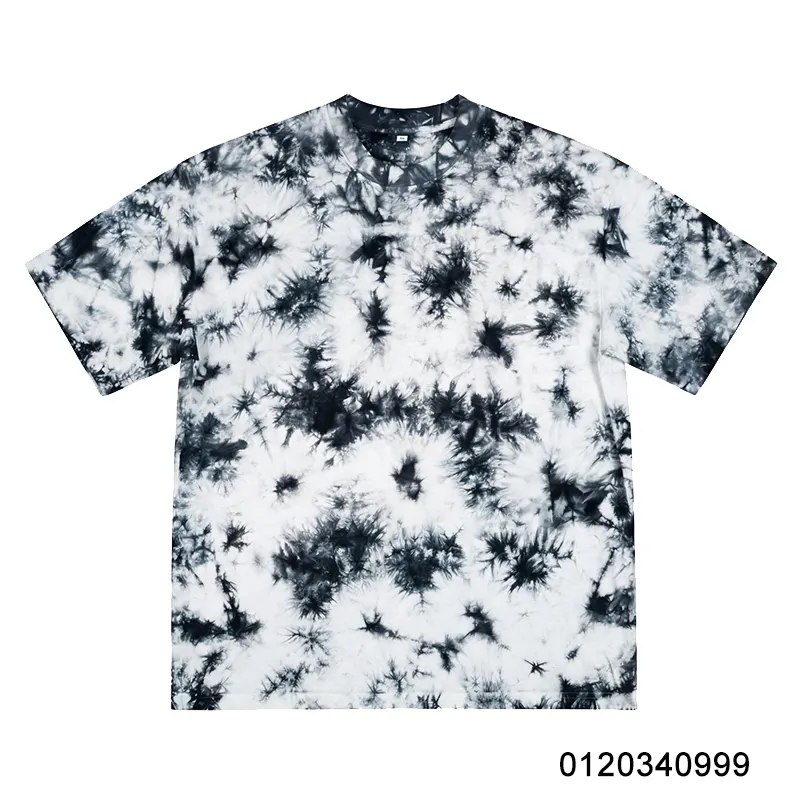 oemtshirts.com high quality ready made 100%cotton 230gsm round neck shortsleeve oversized style tie-dye t-shirt wholesale