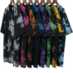 oemtshirts.com high quality ready made 100%cotton 230gsm round neck shortsleeve oversized style tie-dye t-shirt wholesale