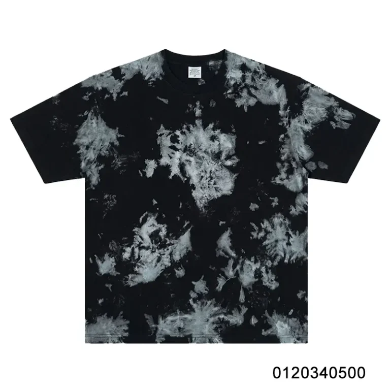 oemtshirts.com high quality ready made 100% Cotton 230gsm round neck shortsleeve oversized style tie-dye t-shirt wholesale