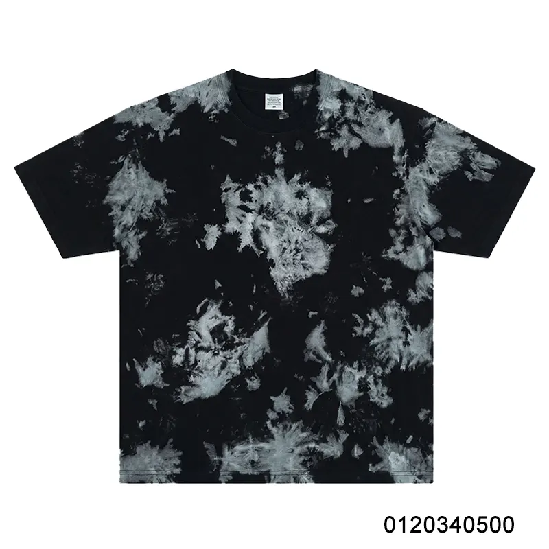 oemtshirts.com high quality ready made 100%cotton 230gsm round neck shortsleeve oversized style tie-dye t-shirt wholesale