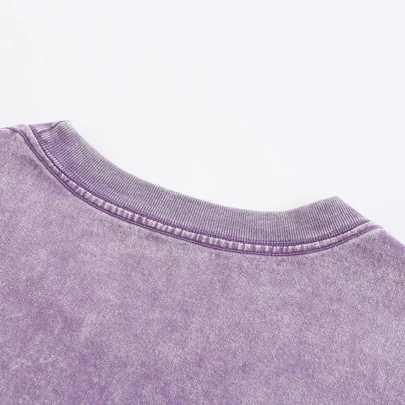 oemtshirts.com high quality ready made 100%cotton 270gsm washed round neck shortsleeve oversized style blank t-shirt wholesale