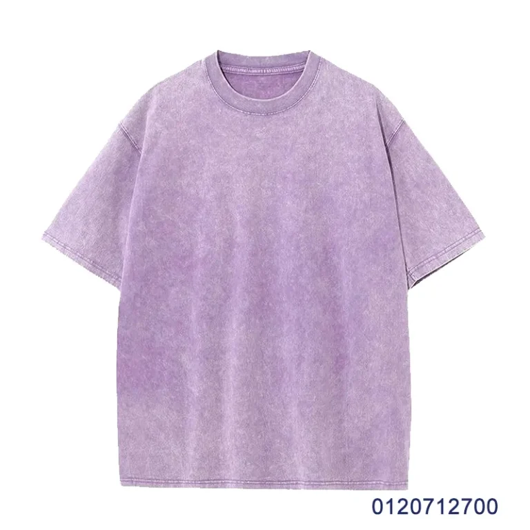 oemtshirts.com high quality ready made 100% Cotton 270gsm washed round neck shortsleeve oversized style blank t-shirt wholesale