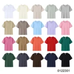 oemtshirts.com high quality ready made 100%cotton 240gsm round neck shortsleeve regular fit blank t-shirt wholesale