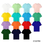 oemtshirts.com high quality ready made poly/cotton 200gsm round neck shortsleeve regular fit blank t-shirt wholesale