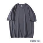 oemtshirts.com high quality ready made 100%cotton 260gsm round neck shortsleeve oversized style blank t-shirt wholesale