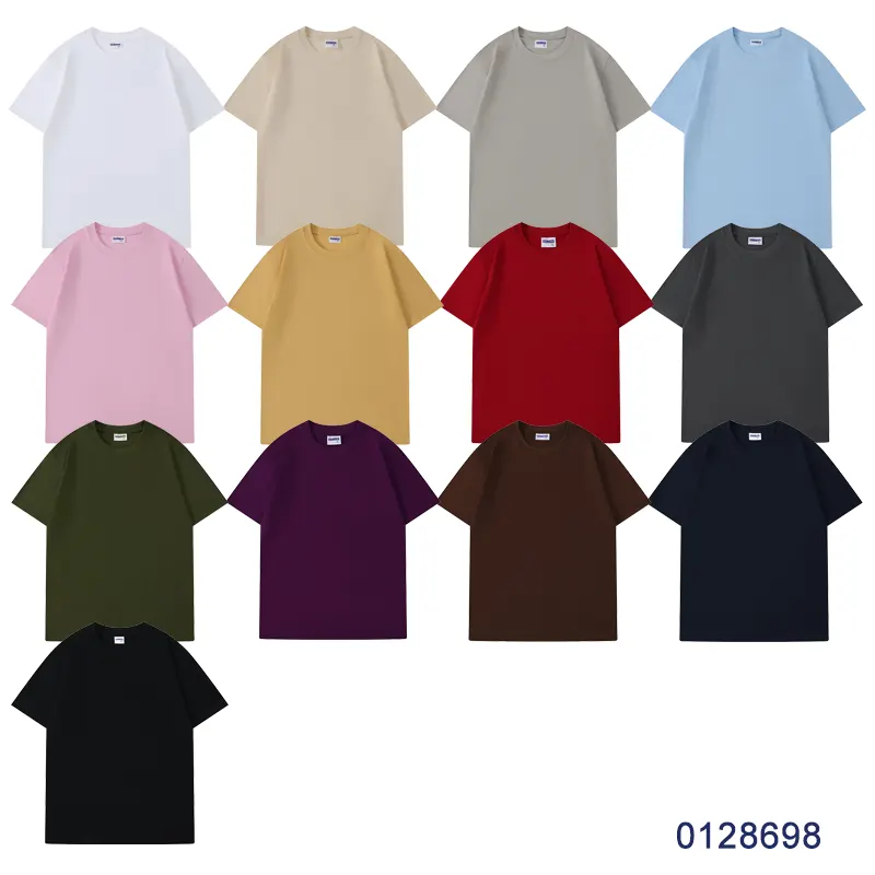 oemtshirts.com high quality ready made 100%cotton 280gsm round neck shortsleeve oversized style blank t-shirt wholesale