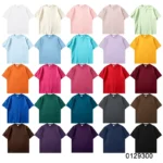 oemtshirts.com high quality ready made 100%cotton 300gsm round neck shortsleeve oversized style blank t-shirt wholesale