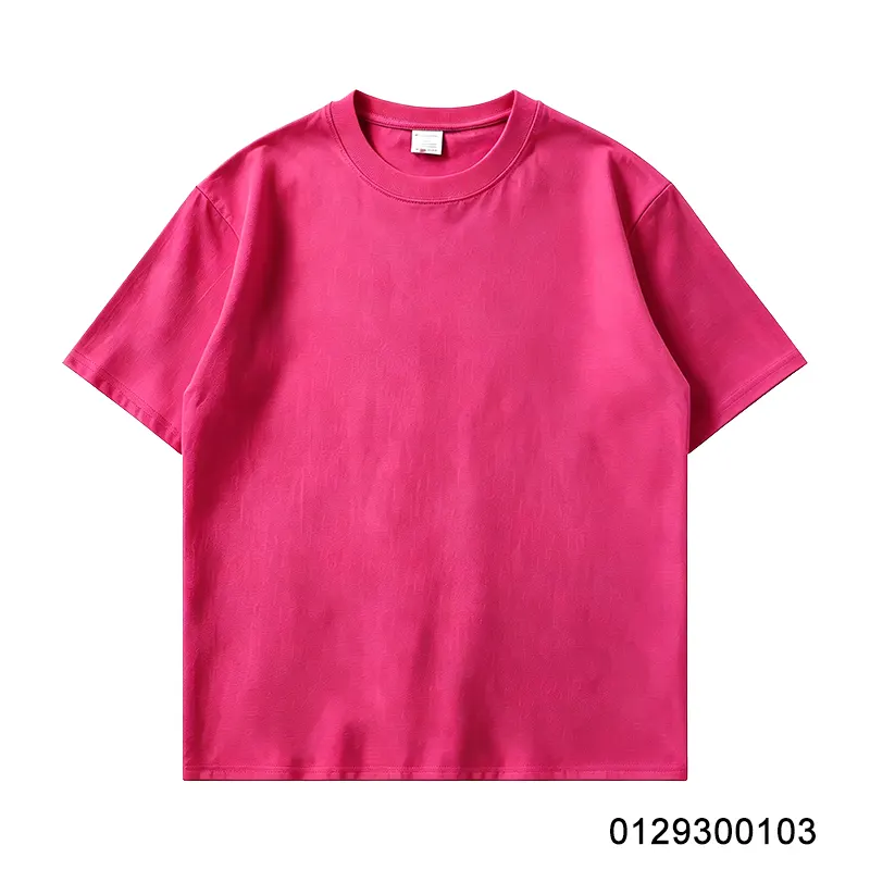 oemtshirts.com high quality ready made 100%cotton 300gsm round neck shortsleeve oversized style blank t-shirt wholesale