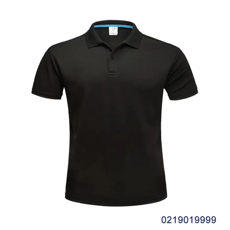 oemtshirts.com high quality ready made 100%polyester 150gsm bird eye fabric flat cuff shortsleeve blank polo shirt (color collar stripe) wholesale