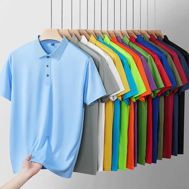 oemtshirts.com high quality ready made 100%polyester 150gsm bird eye fabric flat cuff shortsleeve blank polo shirt (self fabric collar stripe) wholesale