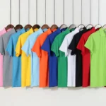 oemtshirts.com high quality ready made 100%polyester 200gsm flat fabric ribbed cuff shortsleeve blank polo shirt wholesale