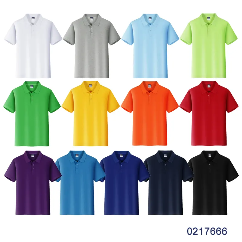 oemtshirts.com high quality ready made 100%polyester 180gsm pique fabric ribbed cuff shortsleeve blank polo shirt wholesale