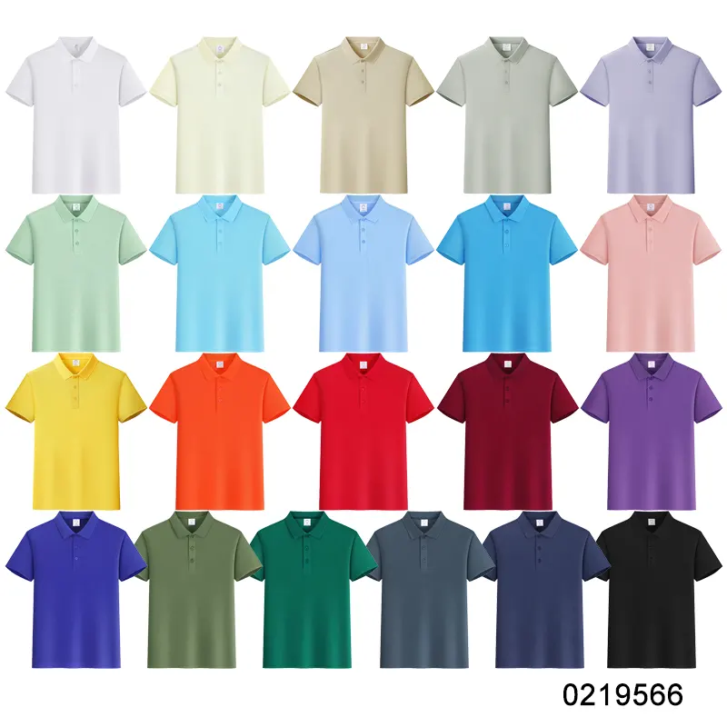 oemtshirts.com high quality ready made 100%polyester 150gsm pique fabric flat cuff shortsleeve blank polo shirt wholesale