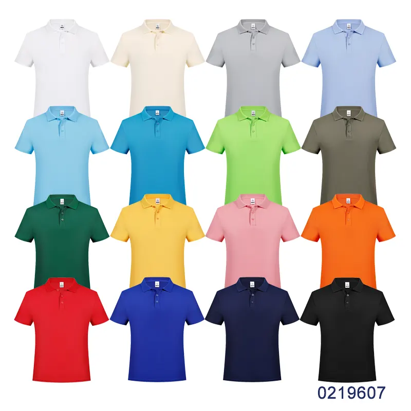 oemtshirts.com high quality ready made 100%polyester imitation cotton 180gsm pique fabric flat cuff shortsleeve blank polo shirt wholesale