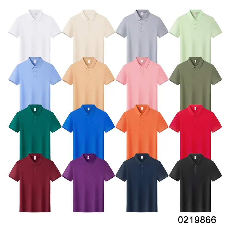 oemtshirts.com high quality ready made 100%polyester 180gsm pique fabric flat cuff shortsleeve blank polo shirt wholesale