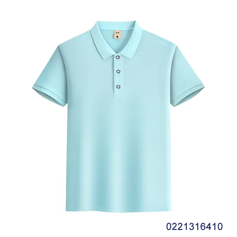 oemtshirts.com high quality ready made 100%polyester 200gsm pique fabric ribbed cuff shortsleeve blank polo shirt wholesale