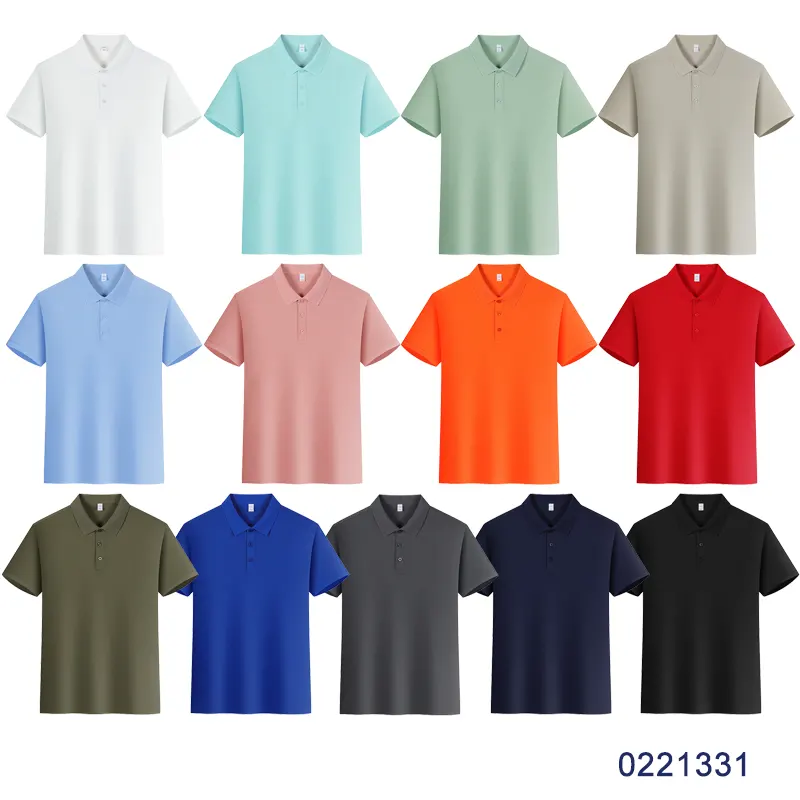 oemtshirts.com high quality ready made poly/spandex 200gsm pique fabric ribbed cuff shortsleeve blank polo shirt wholesale