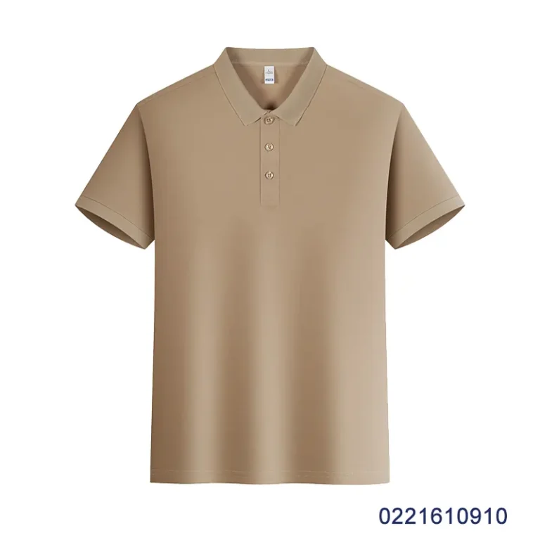 oemtshirts.com high quality ready made 100%polyester imitation cotton 200gsm pique fabric ribbed cuff shortsleeve blank polo shirt wholesale