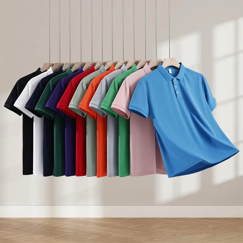 oemtshirts.com high quality ready made 100%lyocell 200gsm pique fabric ribcuff shortsleeve blank polo shirt wholesale