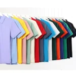 oemtshirts.com high quality ready made 100%polyester imitation cotton 210gsm pique fabric ribbed cuff shortsleeve blank polo shirt (bottom placket) wholesale