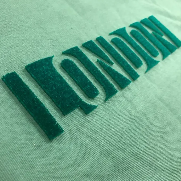 Flocking (flock printing) - view 1