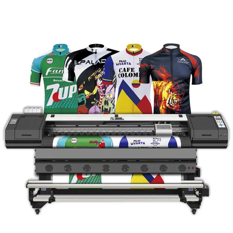 Sublimation printing full-color design on polyester