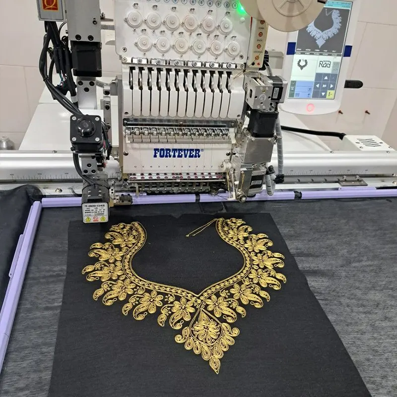 Yarn embroidery (thick thread embroidery)