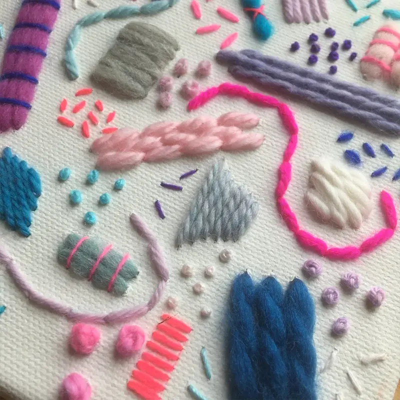 Yarn embroidery (thick thread embroidery) - Image 2