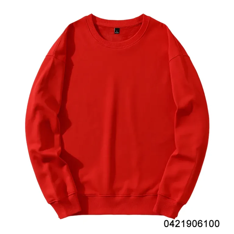 poly cotton sweatshirt — 600gsm silver fox fleece blank wholesale front view