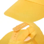 polyester twill blank baseball cap — front crown close-up