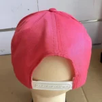 polyester twill blank baseball cap — twin-needle stitched seams