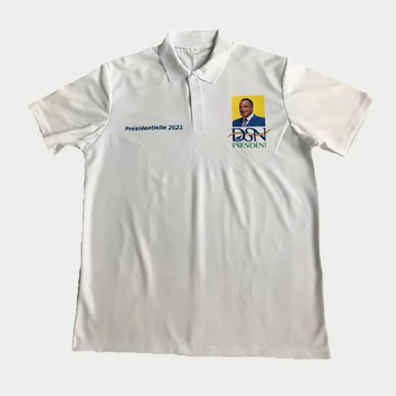 Custom Political Campaign Polo Shirt — Full Color Sample