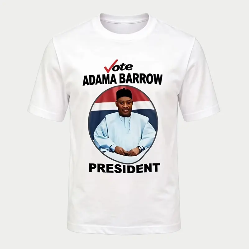 Election Campaign T-Shirt — Back Print Sample, Full-Color Sublimation