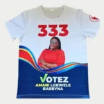 Polling day shirts — Election Campaign Apparel Tag Detail #09, Polyester Sublimation